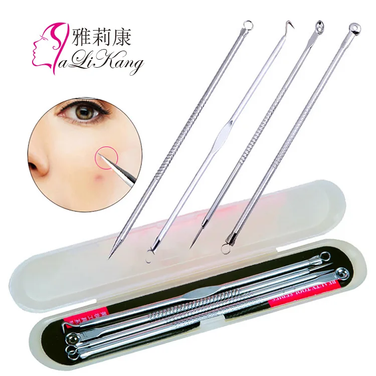 

Manufacturer Wholesale Acne Needle Artifact 4-Piece Set Stainless Steel shuang tou tiao Pox Needle dou zhen Quality Assurance