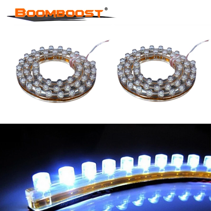 

2 pieces 72cm 72LED 12V LED Car Flexible Durable Light Lamp White Strip 12W best price sale