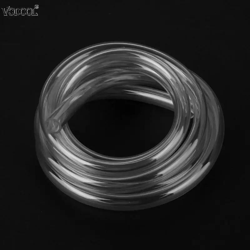 

VODOOL 2m/6.56FT 9.5X12.7mm Transparent PVC Pipe Tube Computer PC Water Cooling Soft Pipe CPU GPU Water Cooling Block Adapter