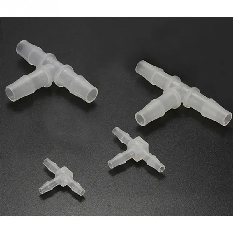 1 шт. прозрачные Т-образные пластиковые соединители 3-сторонние для водопроводных