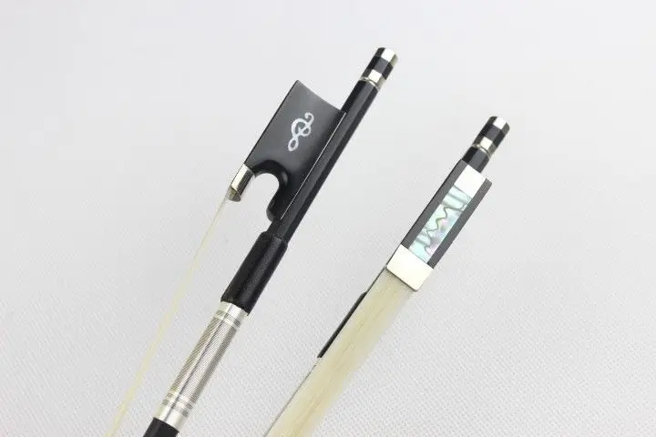 

8 pcs New Professional black Carbon fiber violin bows 4/4 Ebony Frog
