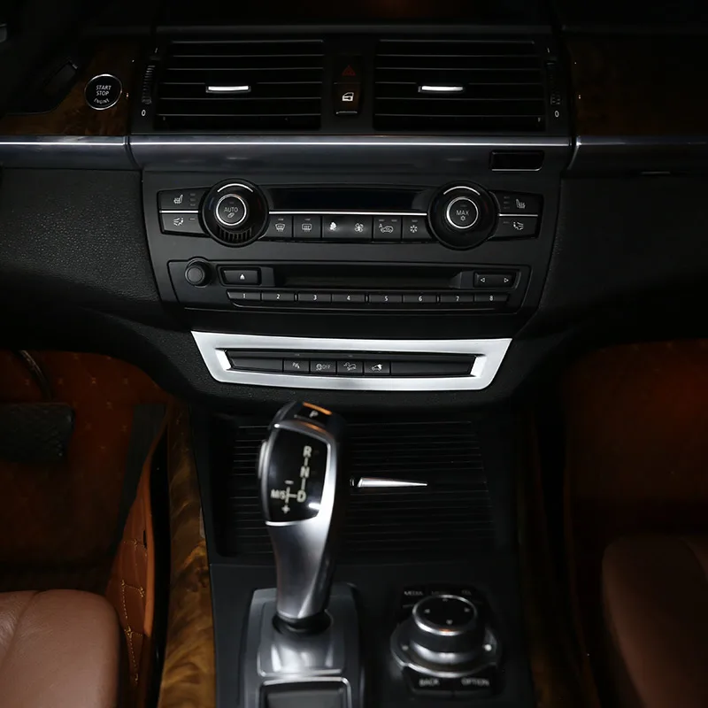 

Автомобильные аксессуары для BMW X5 E70 2008-2013, серебристые и глянцевые Черные ABS средства для управления автомобильным вождением, отделка рамы, 1...