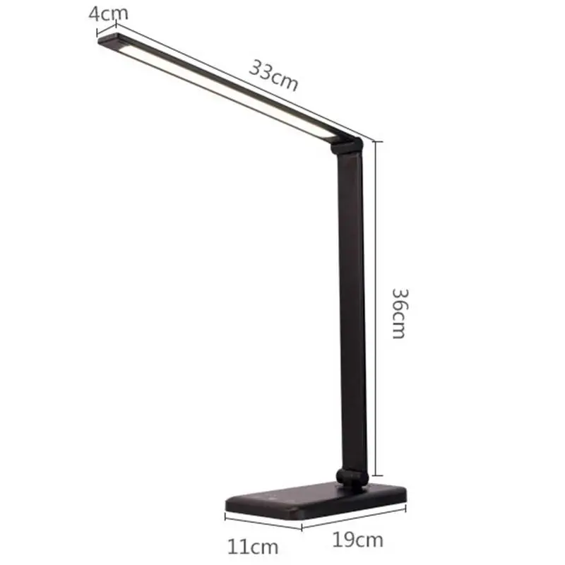 Складной светодиодный Настольный светильник с 3 режимами регулировки яркости и