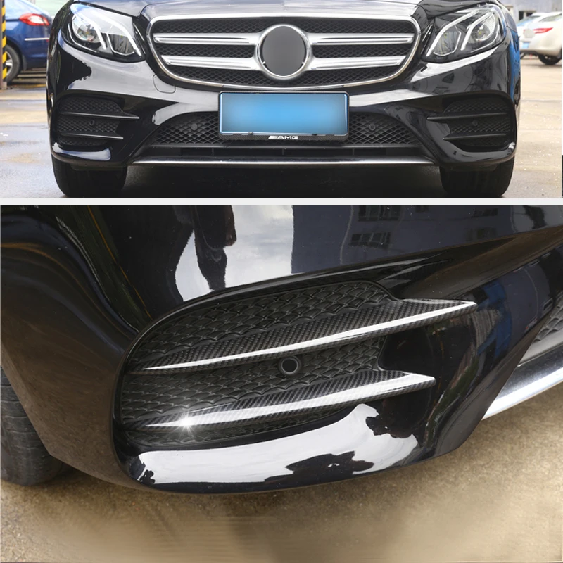 4 шт. передние противотуманные фары из углеродного волокна для Mercedes Benz W213 E Class 2016