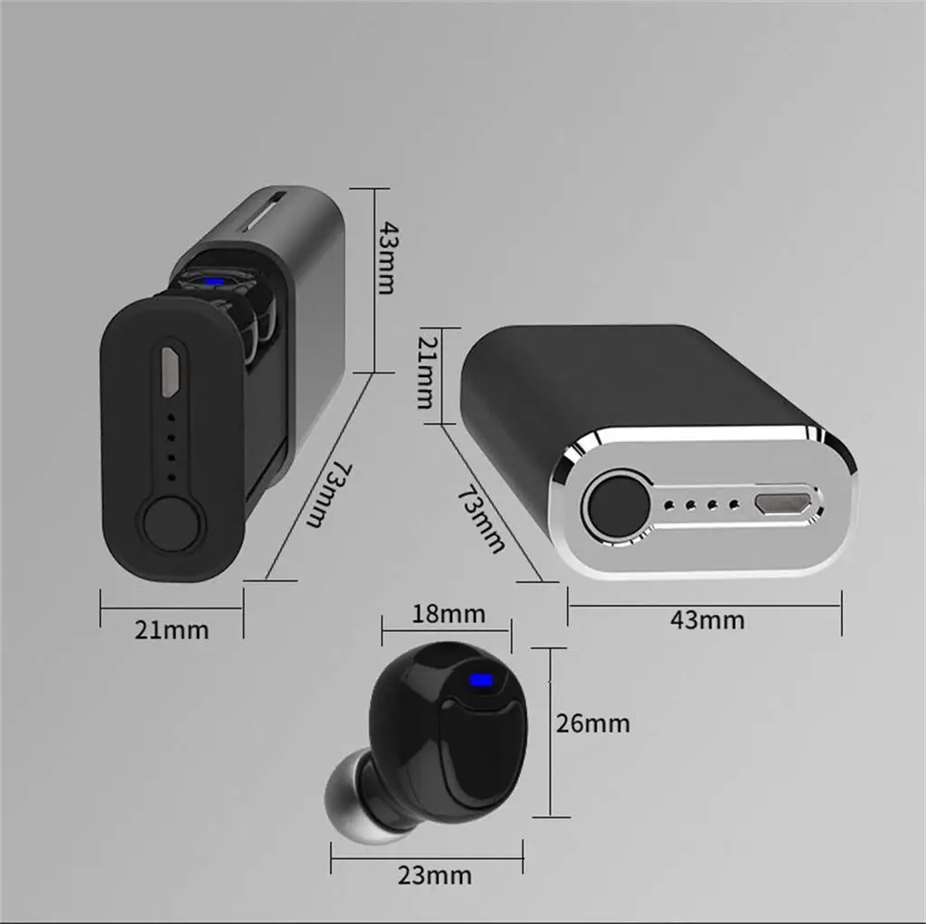 Мини bluetooth гарнитура 5 0 наушники вкладыши беспроводные стерео Tws спортивные