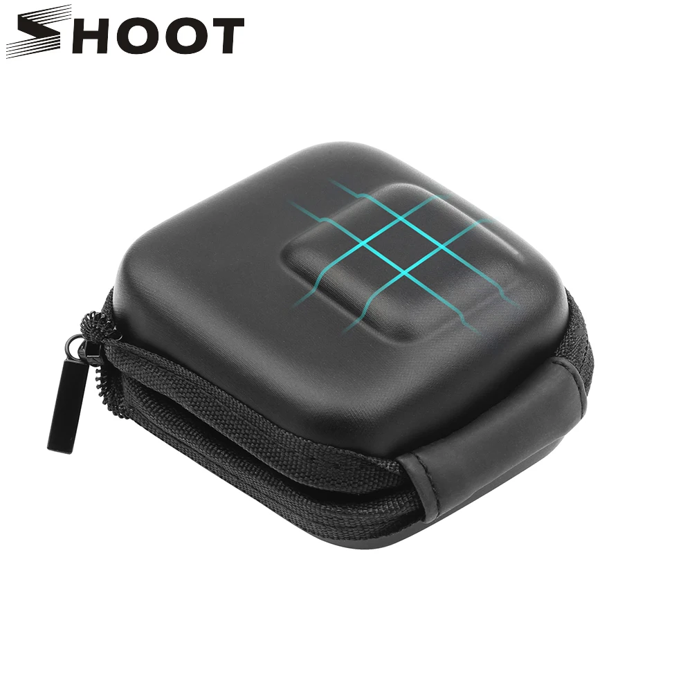 

SHOOT Mini EVA Protective Case Bag for GoPro Hero 10 9 8 7 6 5 Black Silver White Camera Storage Box for Go Pro Hero Accessory