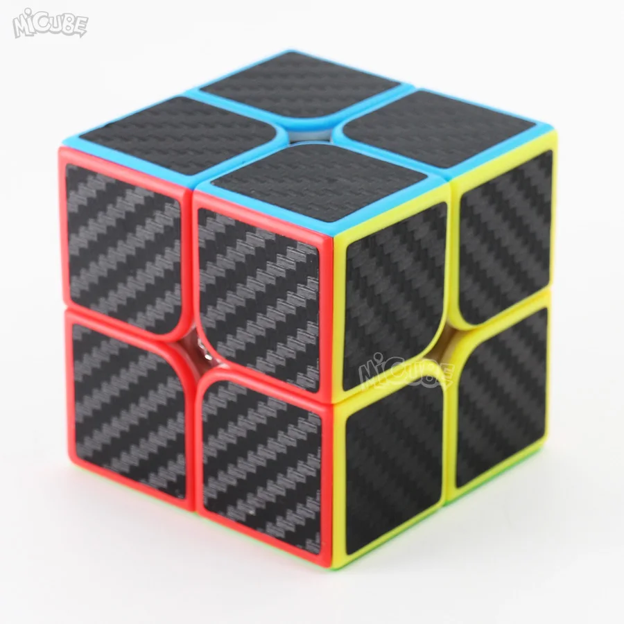 Магический куб 2x2x2 скоростной из углеродного волокна 2x2 Moyu 2*2 Игра Головоломка Neo