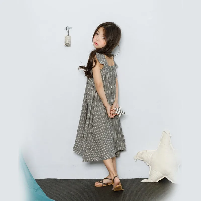Maxi Long Summer Dress For Kids Flare Sleeve Toddler Party Princess Teen Girls Dresses Cotton Mother And Daughter Clothes 2021 | Детская