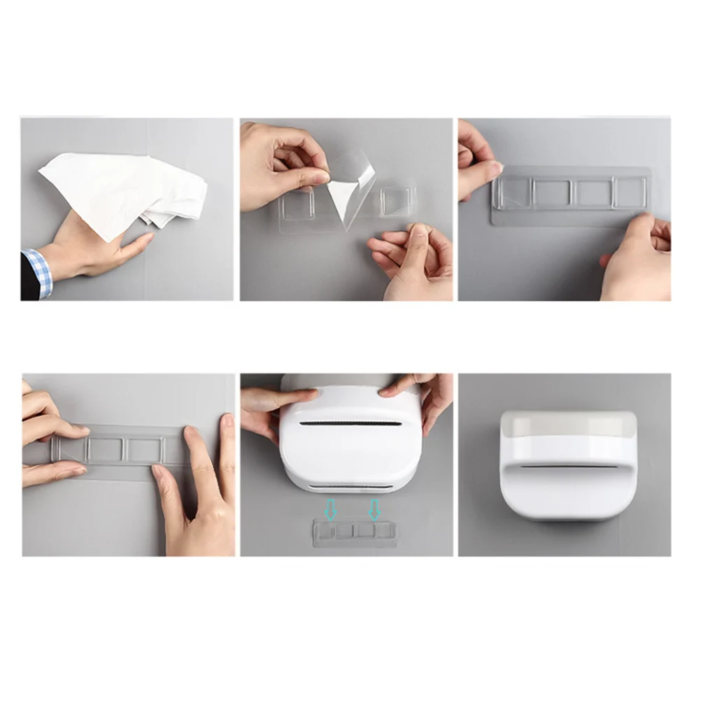 

1PC Plastic Wall mounted Rack Tissue Box for Home
