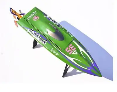 

H625 RTR Spike Fiber Glass Electric Racing Speed Boat Deep Vee RC Boat W/3350KV Brushless Motor/90A ESC/Remote Control Green