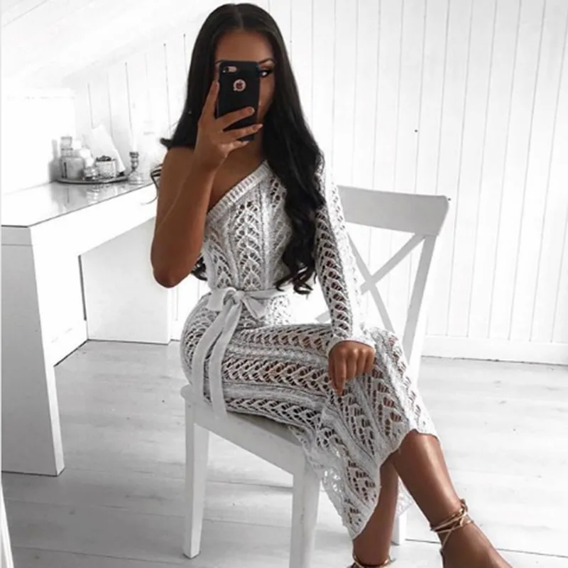 Женское вечернее платье в стиле знаменитостей Slaygirl Клубное трикотажное