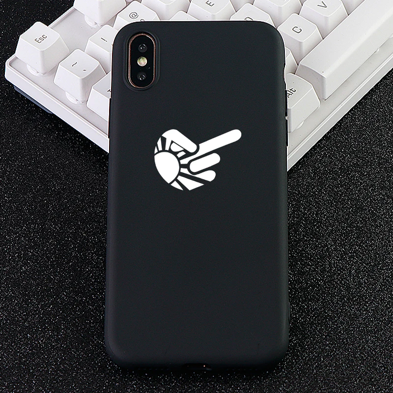 Cell Phone Cases for IPhone 6s 7 8 Pluls X XS MAX XR Case Funny Gesture Soft TPU Silicone Fitted Mobile Covers Accessories |