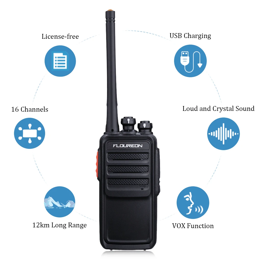 2 шт. A5 16-канальный видеорегистратор иди и болтай Walkie Talkie “иди PMR 446 МГц