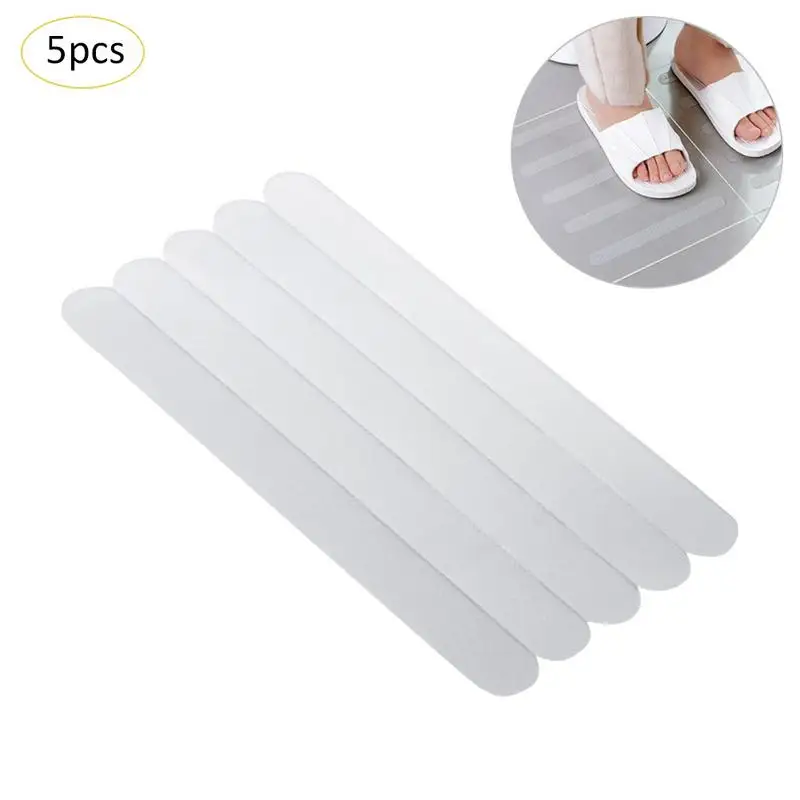 5 шт./компл. Ванная комната скольжения наклейки Прозрачная Нескользящая лента