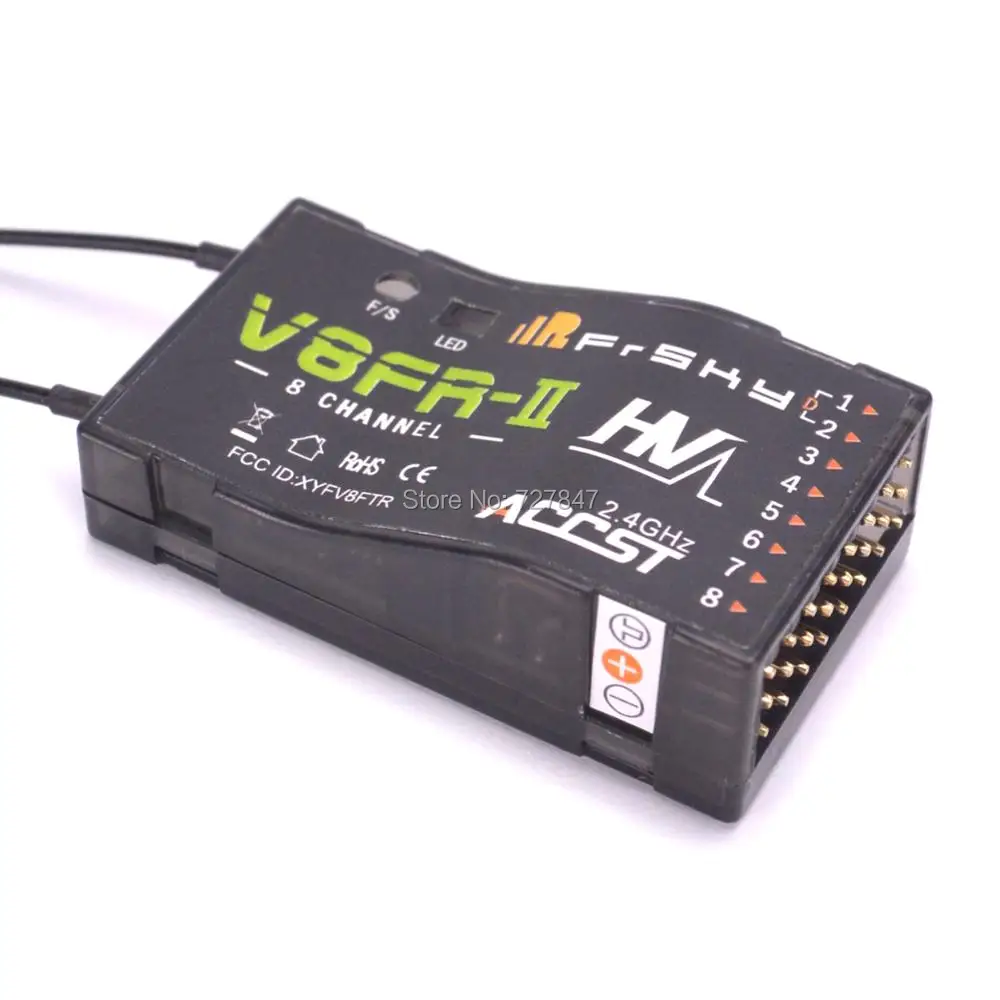 Оригинальный FrSky V8FR-II 2 4 GHz 8 каналов 8CH ACCST высоковольтный приемник | Игрушки и