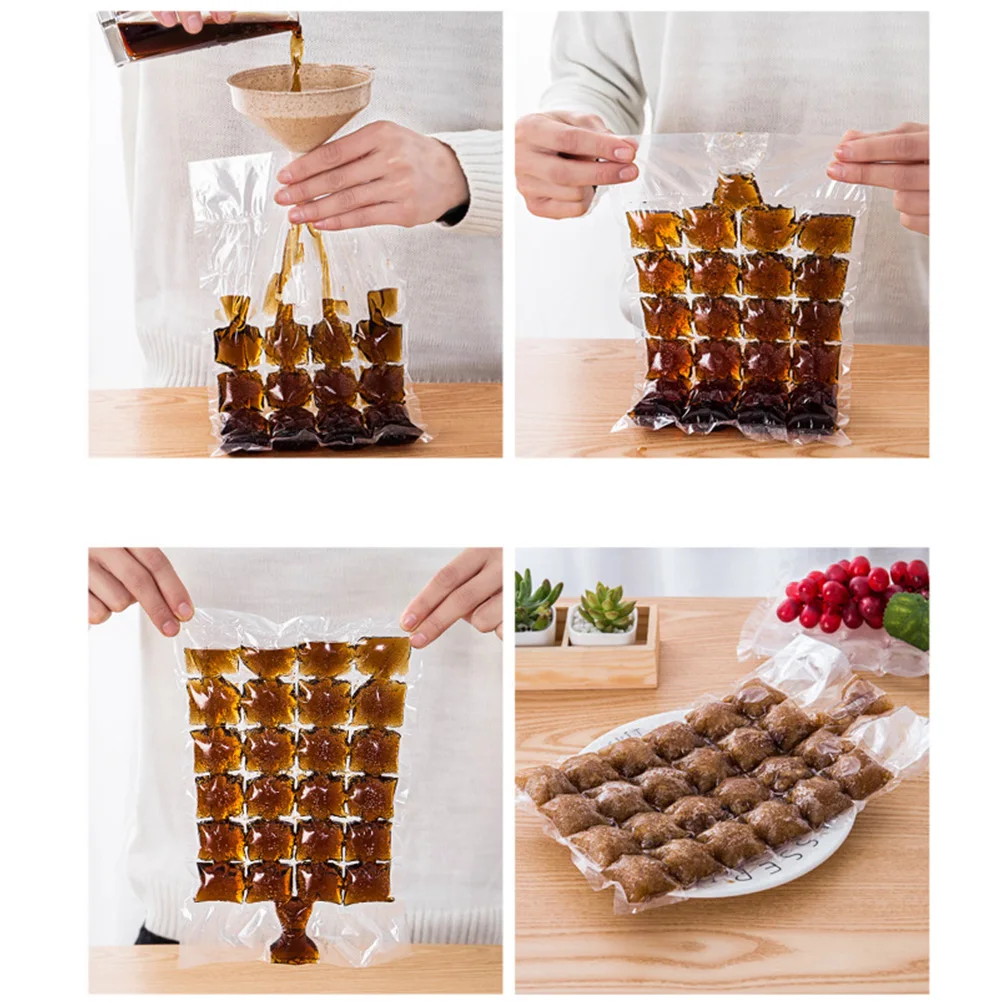 10 упаковок одноразовый лоток с формой для кубиков льда инъекция воды коктейльное