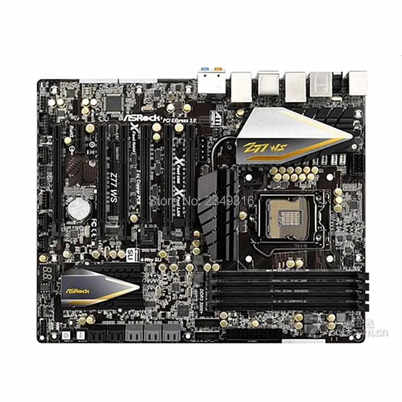 Для настольной платы ASRock Z77 WS разъем для материнской LGA1155 DDR3 SATA3 USB3.0 поддержка I7