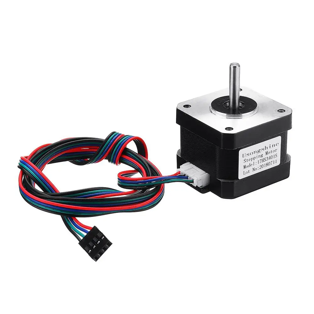 Adeeing 17HS3401S 4 проводной шаговый двигатель Nema 42 Шаговый специальный мотор для 3D