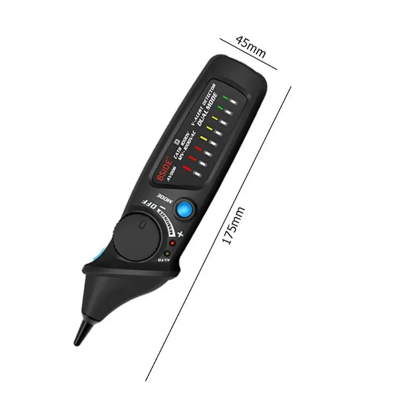 AC 12 1000V регулируемый детектор напряжения бесконтактный светодиодный светильник