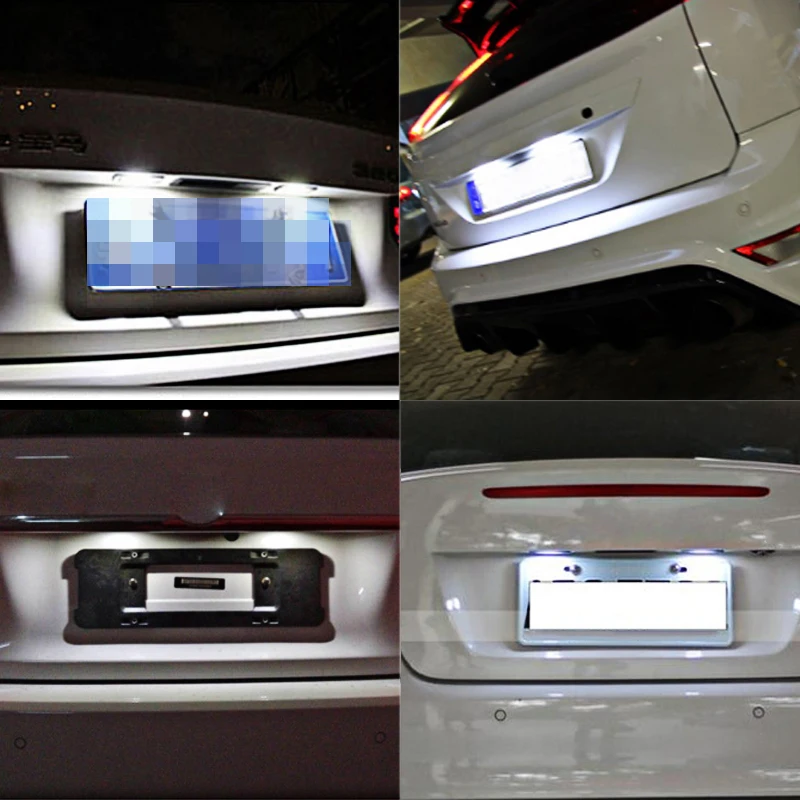 2 шт. 12 в 18 светодиодные лампы для номерного знака автомобиля Ford Fiesta Fusion Mondeo MK2 6500 к
