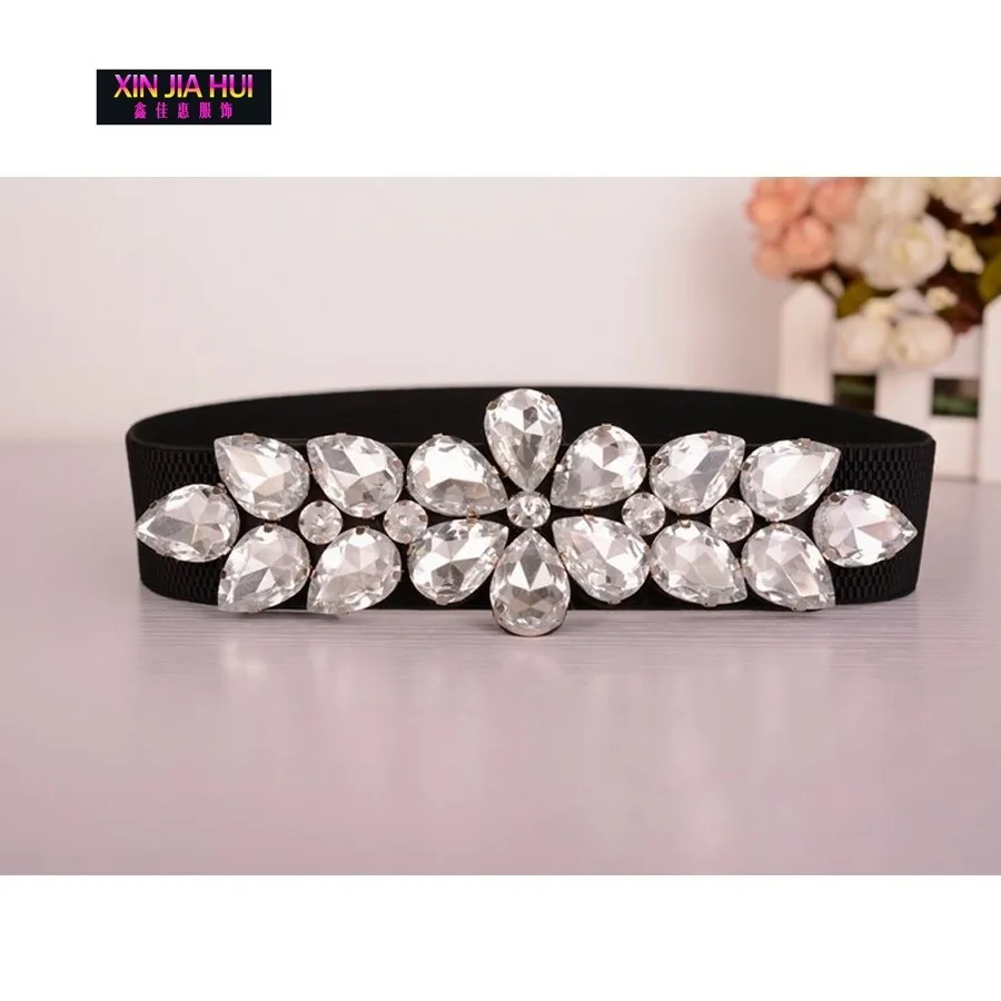 Модный Ds Rhinestone Подвеска из кристалов бар девушка Dj эластичная талия Джаз музыка