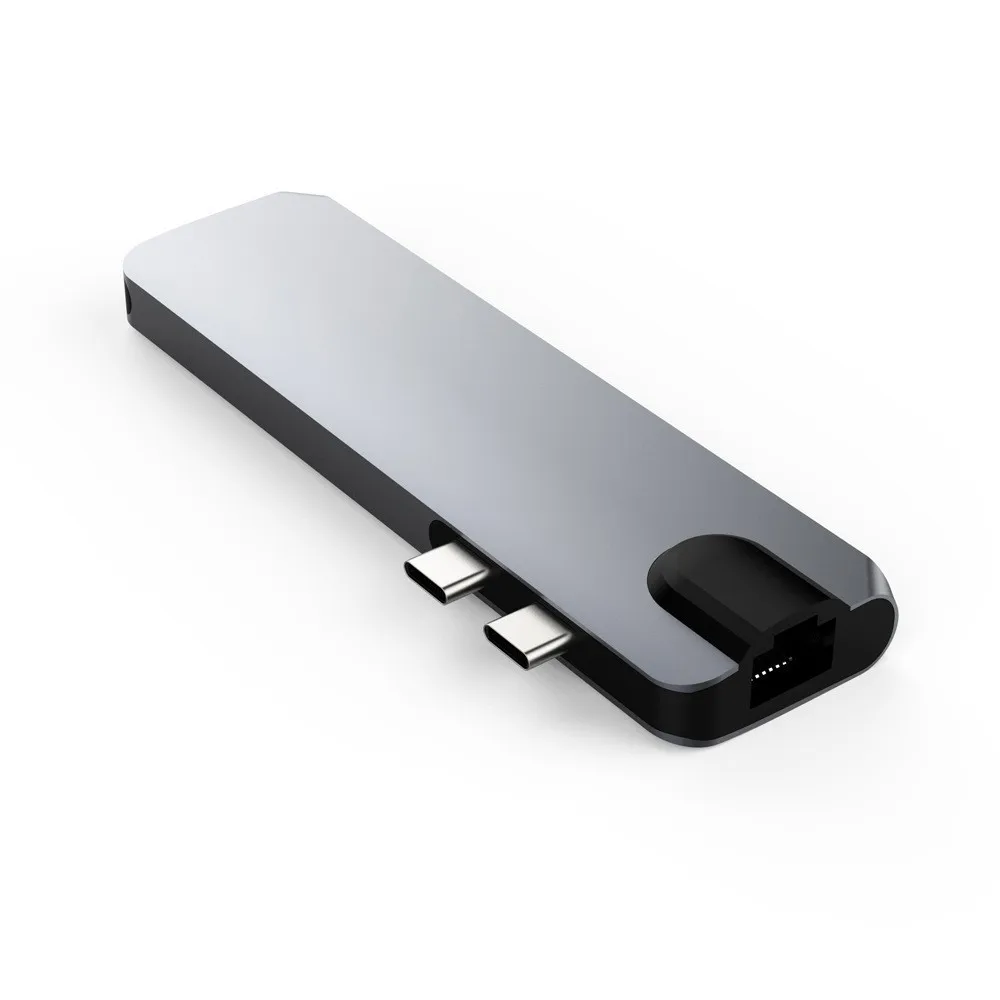 Адаптер Thunderbolt 3 для USB C-концентратора адаптер HDMI 4K RJ45 Gigabit Ethernet с 0 1000 Мбит/с порт