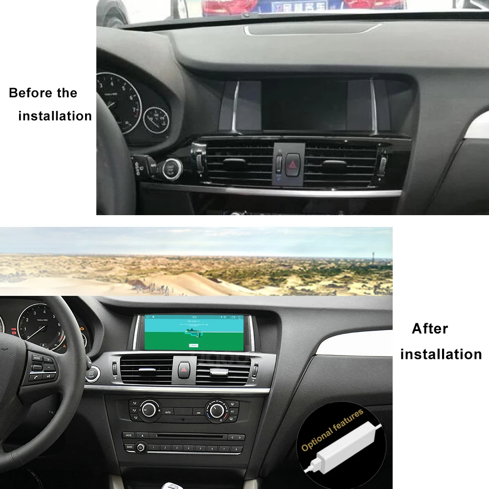 Ugode Android Авторадио видео GPS навигация плеер для BMW X3 F25 X4 F26 NBT OS 7 1 32G ROM P rom