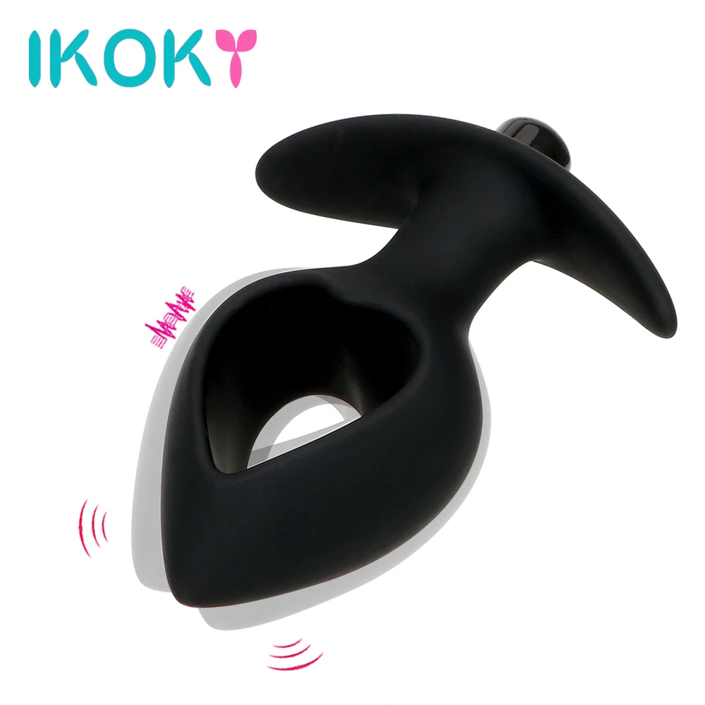 IKOKY Анальная пробка в форме сердца Вибратор точка G секс игрушки для женщин мужчин