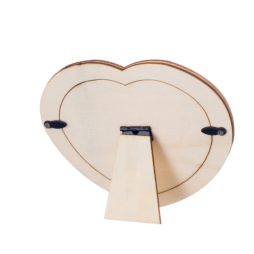 Lovely LOVE HEART Wooden Photo/Picture Frame Rahmen Holder DIY Home Decor images - 6