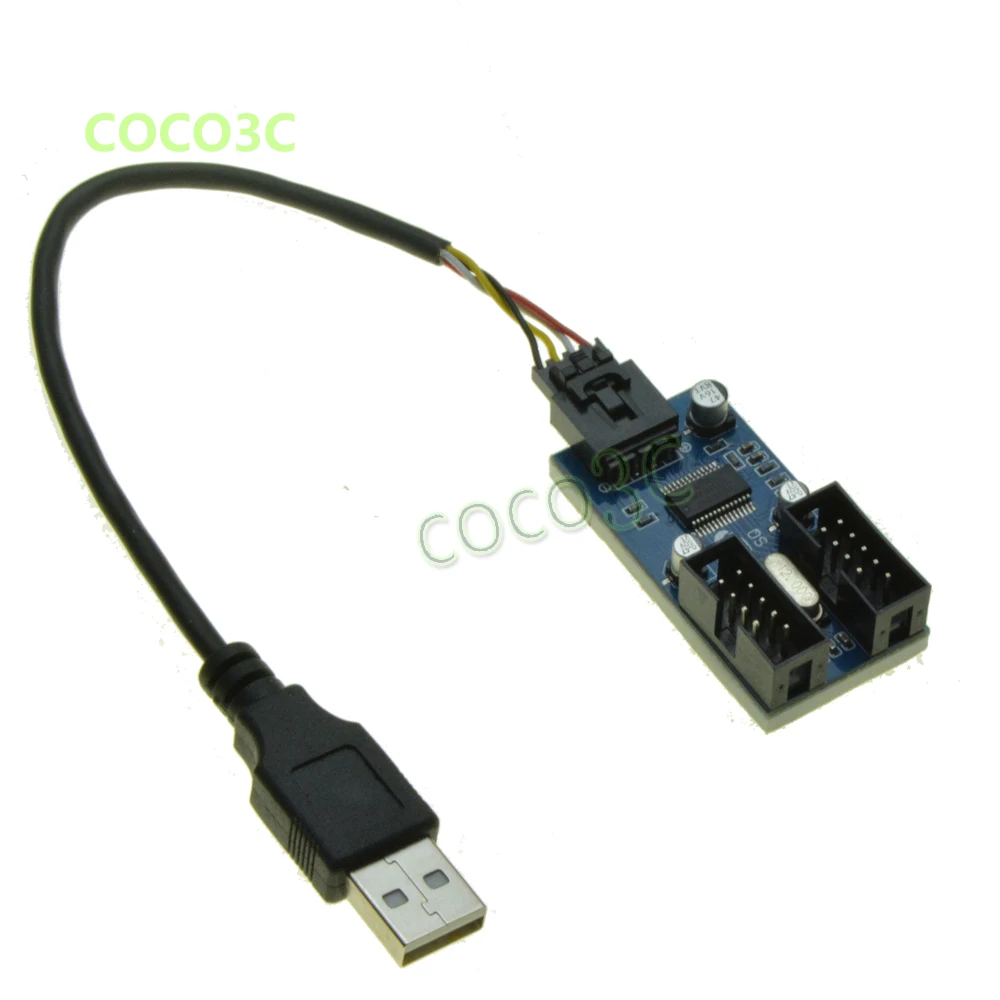 Удлинительный Кабель USB 2 0 Male 1 9Pin карта на 9 контактный usb концентратор разъем