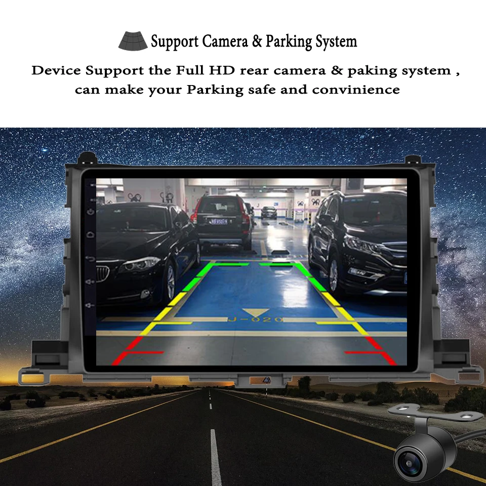 10 1 &quotIPS Android 0 Восьмиядерный 4 + 64 ГБ Автомобильный dvd-плеер для Toyota Highlander 2015-2019 GPS SIM
