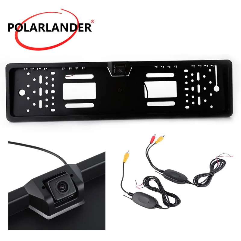 

freeshipping Wireless 12V CMOS 1030 rear view camera Europe Car Backup Licence Plate Frame Camera
