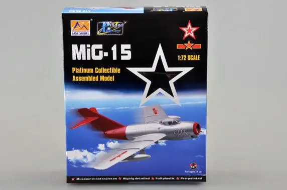 Trumpeter легкая модель 37134 1/72 весы MiG-15 пластиковые летательные аппараты Готовая