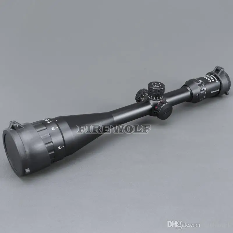 Туманоустойчивый 24x50 прицел ударопрочный охотничий с подсветкой Riflescopes зеленый и