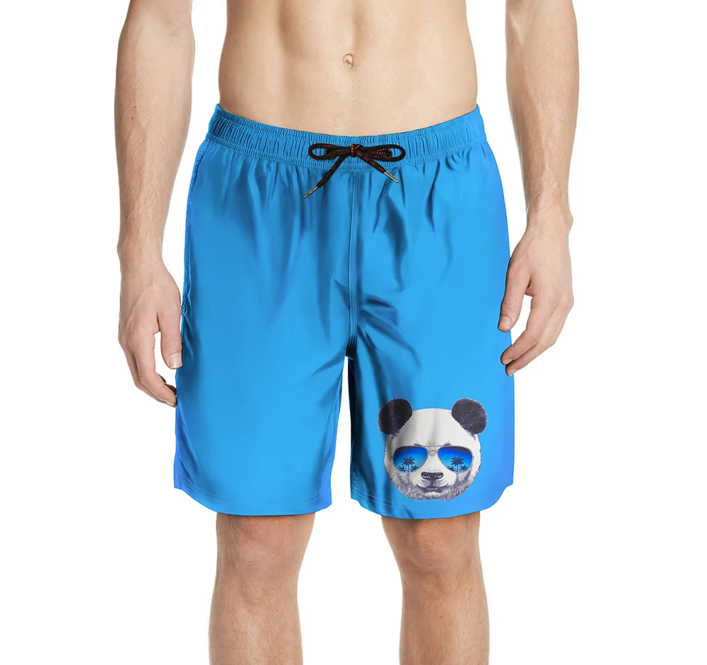 Panda узор мужские пляжные шорты для будущих мам купальники бег спортивные Surffing