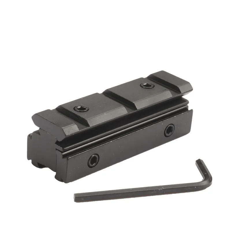

11mm to 20mm Weaver Rail Scope Mount Rifle Base Adapter Converter Hunting Caze Accessories Black