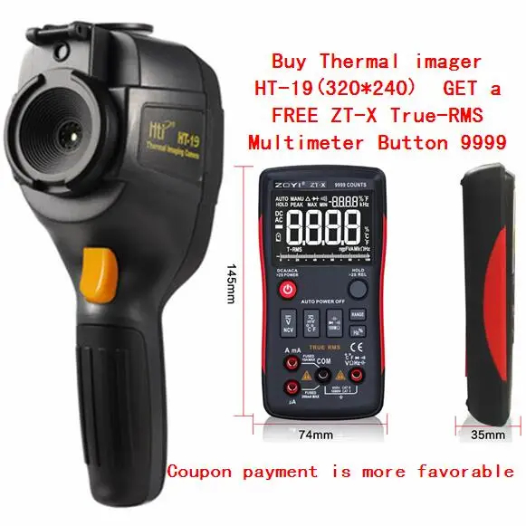 Профессиональная версия ручной HT 19 инфракрасный Термальность Imager 320*240 детектор HD