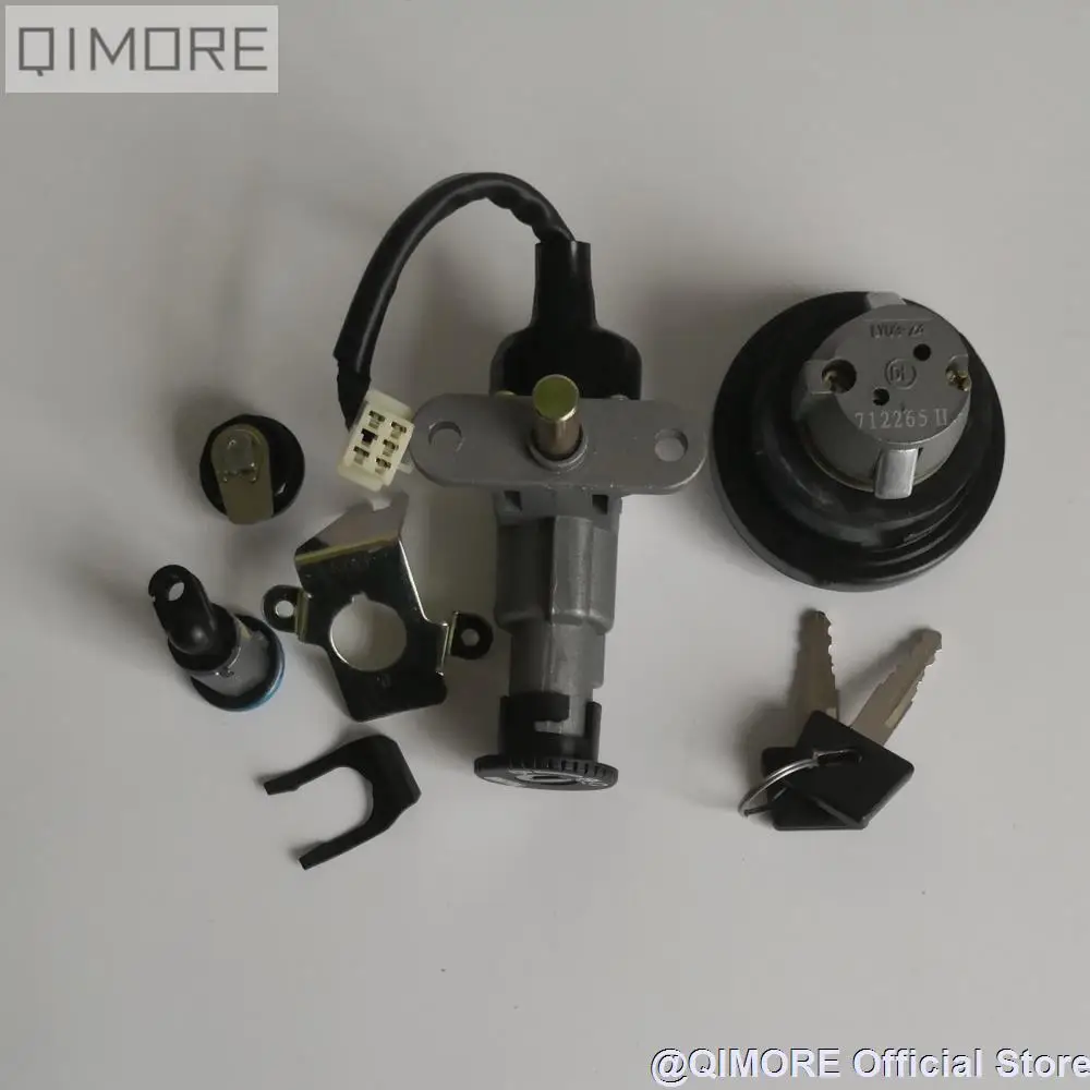 

Ignition Switch Lock Key Set for Scooter QJ B08 Keeway F-act Focus RY8 RX6 Vento Triton CPI Hussar Vmoto Monza JP50 Stels Tactic