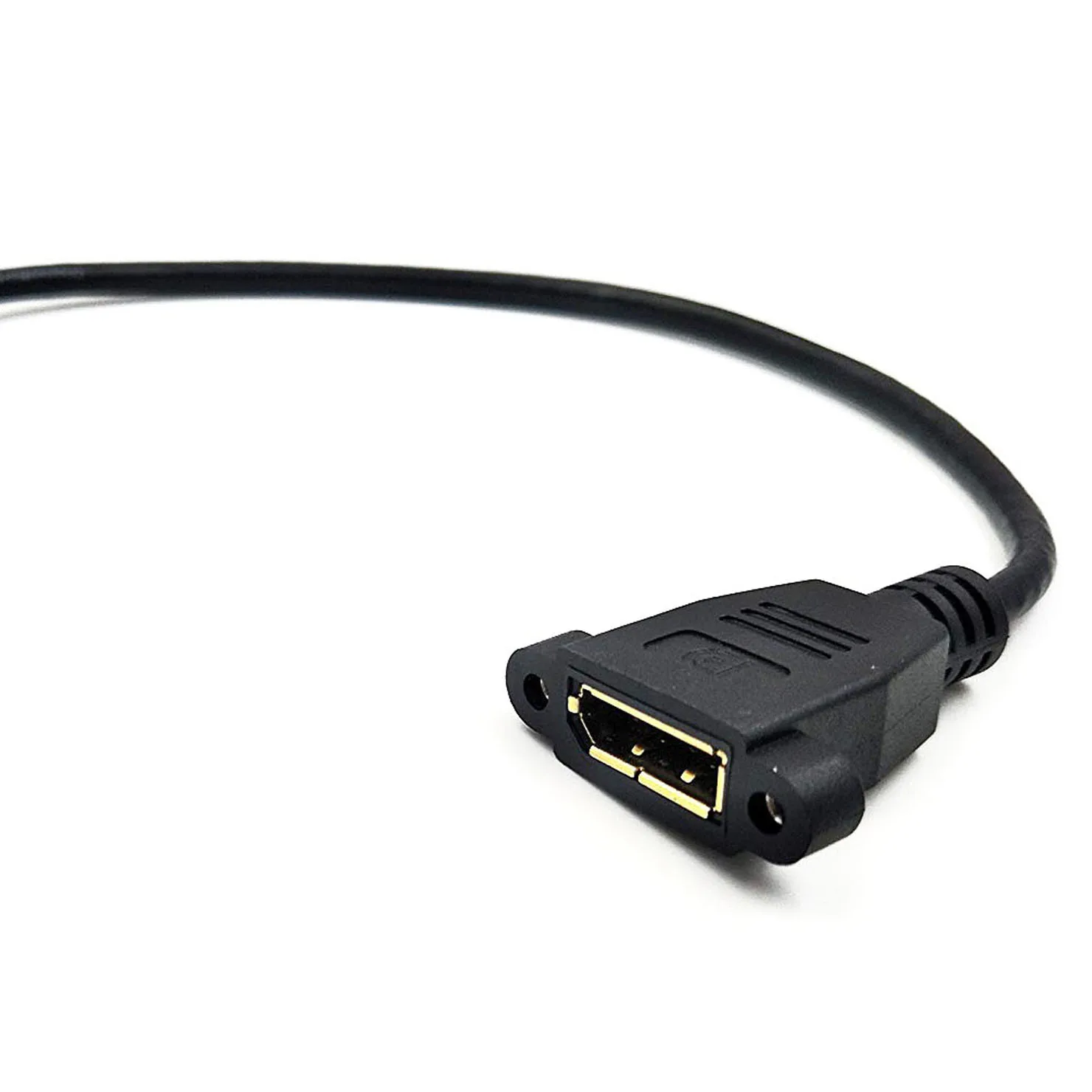 OPQ DP к кабелю 12 дюймов/30 см 90 градусов Displayport (DP) Male to DisplayPort Female с резьбовым