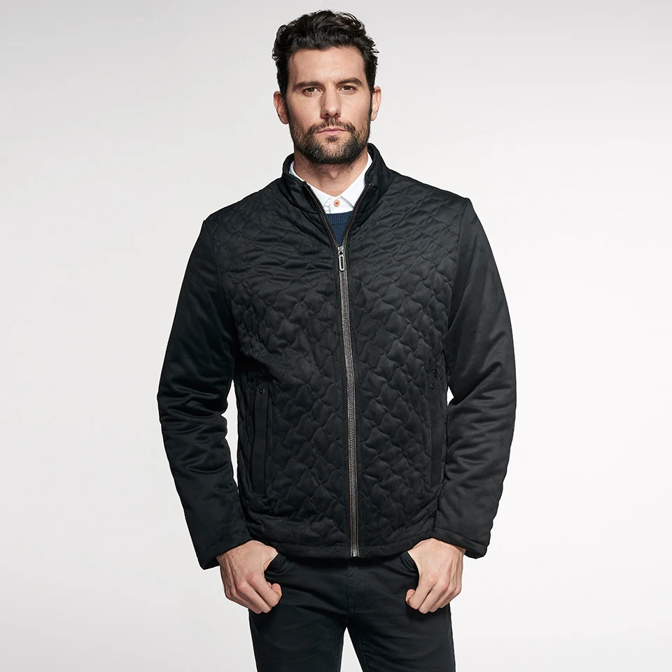 Для мужчин новинка весны 2019 года Smart повседневное пальто из замши карманов Бизнес