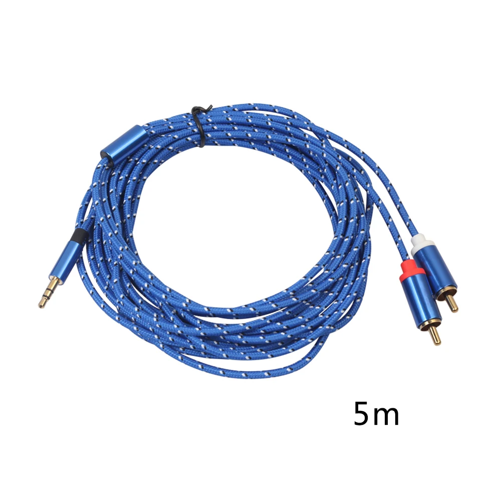 5-метровый RCA-кабель 2 RCA штекер-гнездо 3 5 мм адаптер аудиокабель Aux кабель для IPhone