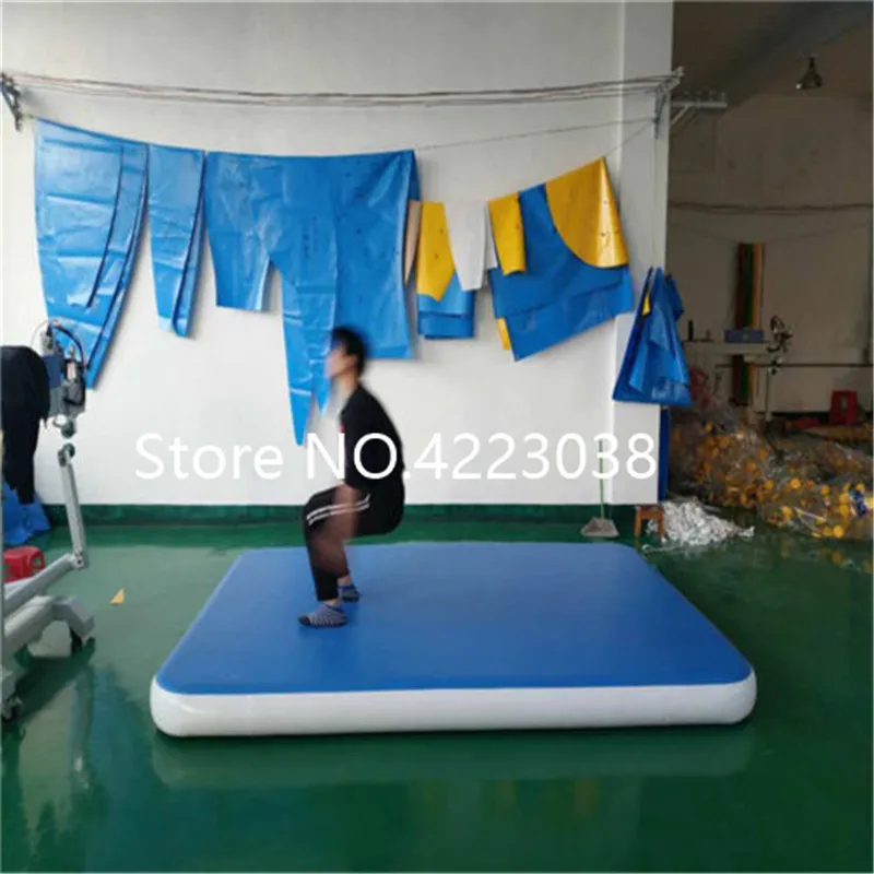 Pаспродажа Надувной гимнастический матрас для акробатики с электрическим воздушным насосом для чирлидинга/тренировок гимнастики/пляжа/парка/домашне...