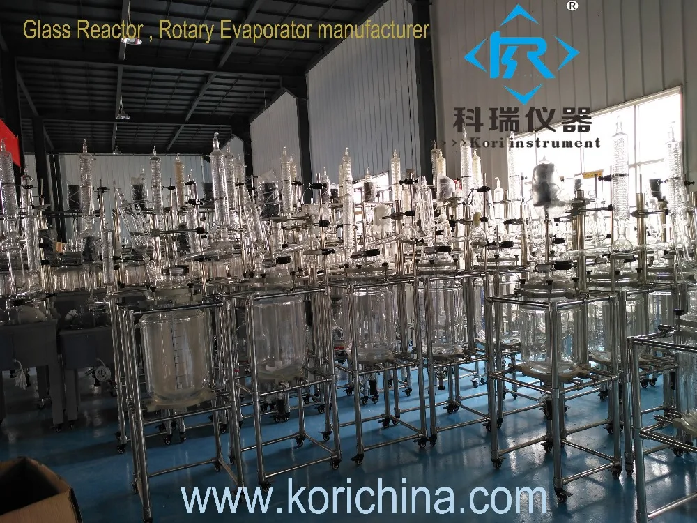 

20L with Ex-proof Pharmaceutical Jacketed Reactor / multi-cunction double layer glass reactor China Supplier