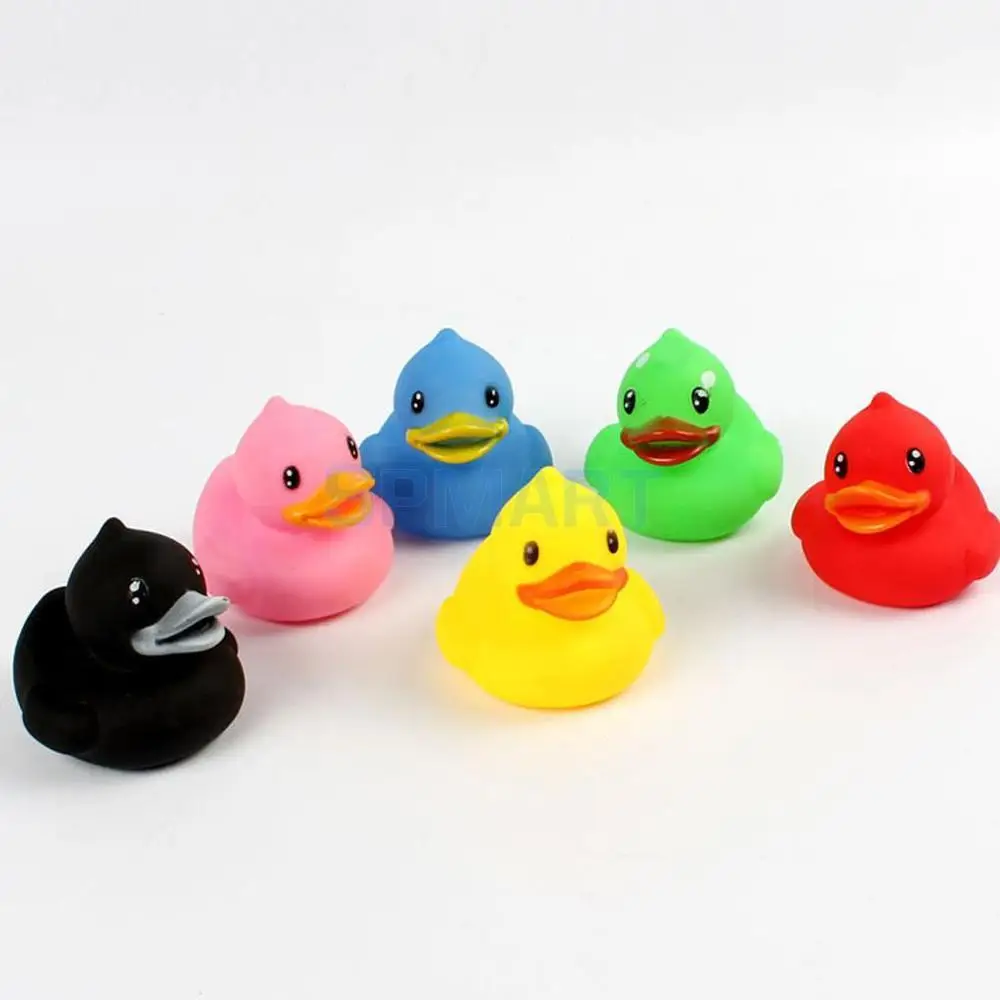 6 Pieces Of Rubber Ducks Sqeeze Sound Toy Dabbling Children Fun Baby Bath Duck | Игрушки и хобби
