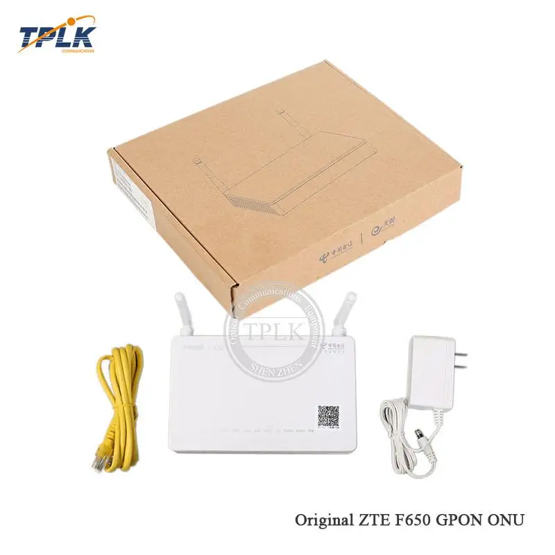 GPON F650 ONU ONT с 1GE + 3FE 1USB 1WiFi английская версия DC/12V 2 4G Китайский телекоммуникационный