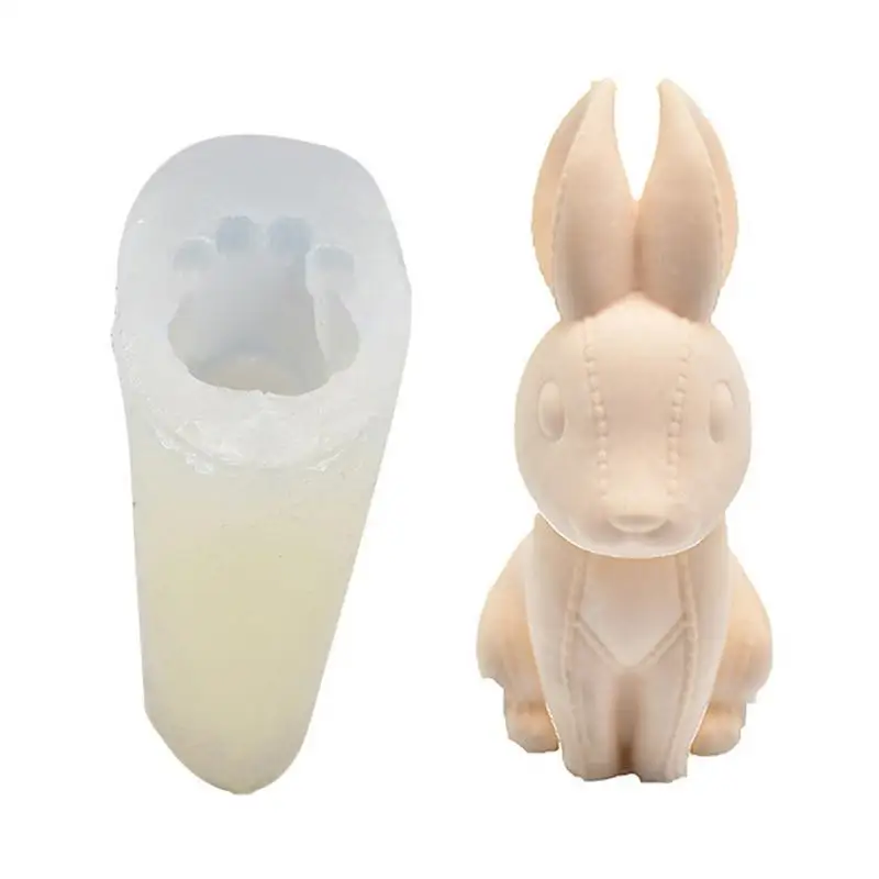 3D DIY силиконовая форма Геометрические Животные Собака лошадь ароматерапия гипс