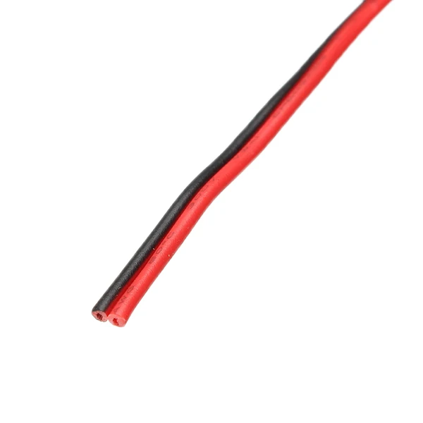 LUSTREON 10 м Луженая Медь 22AWG 2 Pin Красный Черный DIY ПВХ Электрический кабель провод для