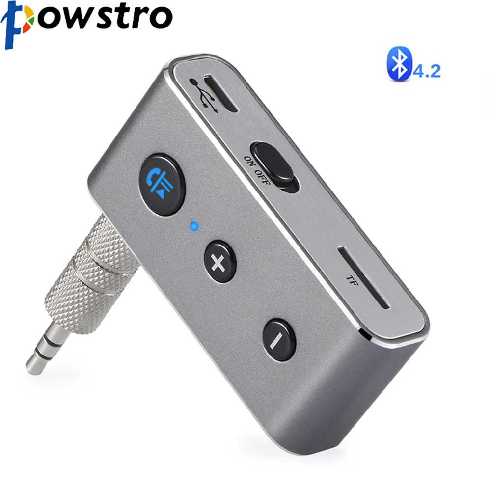 Powstro Bluetooth аудио приемник музыкальный адаптер USB Зарядка Поддержка TF карта для