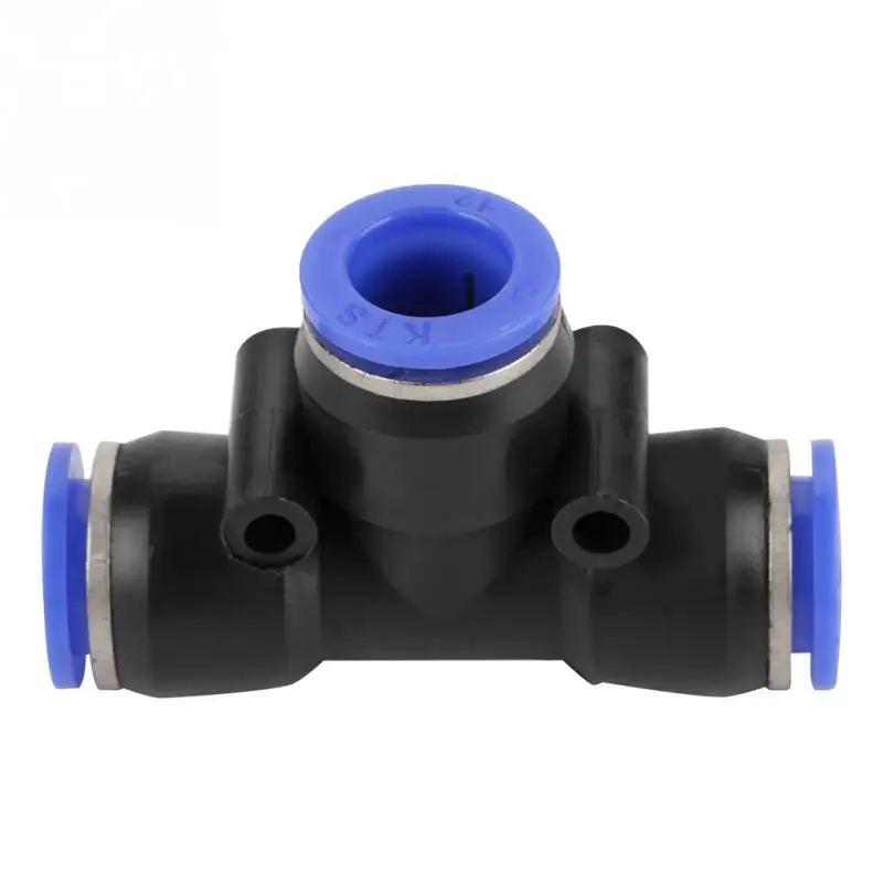 Горячие 10 шт. OD 12 мм Воздушный нажимной Быстрый фитинги воздушный шланг 3 пути