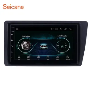 Seicane Android 8,1 автомобильный радиоприемник для 2001-2005 Honda Civic левый руль GPS навигация поддержка Mirror Link SWC
